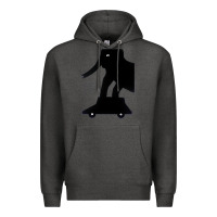 Charcoal Heather Elephant Black To Stand On Your Car Premium Hoodie - artisFamous