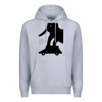 Heather Grey Elephant Black To Stand On Your Car Premium Hoodie - artisFamous