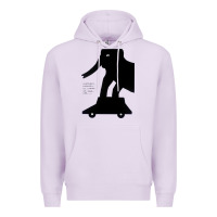 Lilac Elephant Black To Stand On Your Car Premium Hoodie - artisFamous