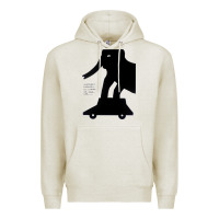 Oatmeal Heather Elephant Black To Stand On Your Car Premium Hoodie - artisFamous