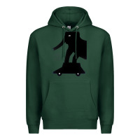 Sports Green Elephant Black To Stand On Your Car Premium Hoodie - artisFamous