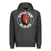Charcoal Heather choctaw blood Premium Hoodie - artisFamous