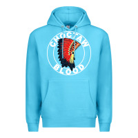 Ocean Blue choctaw blood Premium Hoodie - artisFamous