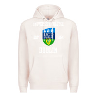 Pale Pink university college dublin Premium Hoodie - artisFamous