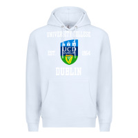 White university college dublin Premium Hoodie - artisFamous