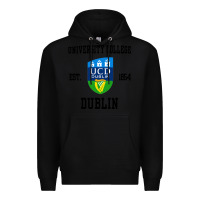 Black university college dublin Premium Hoodie - artisFamous