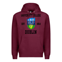 Burgundy university college dublin Premium Hoodie - artisFamous