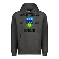 Charcoal Heather university college dublin Premium Hoodie - artisFamous