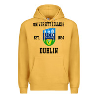 Mustard university college dublin Premium Hoodie - artisFamous