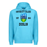 Ocean Blue university college dublin Premium Hoodie - artisFamous