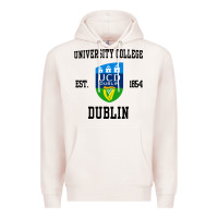 Pale Pink university college dublin Premium Hoodie - artisFamous