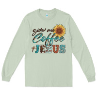 Matcha give me coffee and jesus Long Sleeve Tee - Artiststas