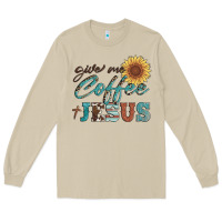 Mushroom give me coffee and jesus Long Sleeve Tee - Artiststas