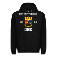 Black university college cork Premium Hoodie - artisFamous