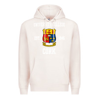 Pale Pink university college cork Premium Hoodie - artisFamous