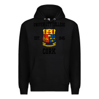Black university college cork Premium Hoodie - artisFamous