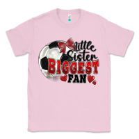 Bubblegum Pink little sister biggest fan soccer Classic Tee - FaDigitalArtStudio
