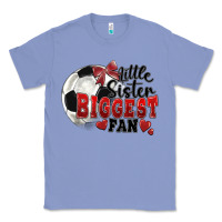 Colony Blue little sister biggest fan soccer Classic Tee - FaDigitalArtStudio