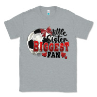 Heather Grey little sister biggest fan soccer Classic Tee - FaDigitalArtStudio