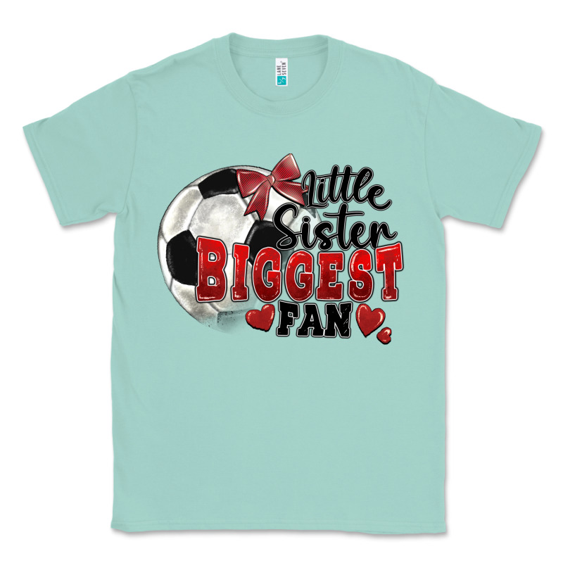 Little Sister Biggest Fan Soccer Classic Tee by FaDigitalArtStudio | Teevron