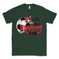 Sports Green little sister biggest fan soccer Classic Tee - FaDigitalArtStudio
