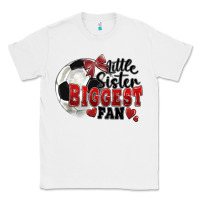 White little sister biggest fan soccer Classic Tee - FaDigitalArtStudio