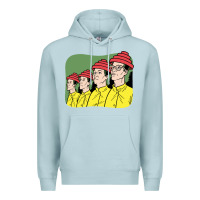 Blue Mist Devo Premium Hoodie - artisFamous