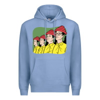 Colony Blue Devo Premium Hoodie - artisFamous