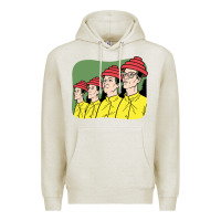 Oatmeal Heather Devo Premium Hoodie - artisFamous