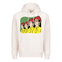 Pale Pink Devo Premium Hoodie - artisFamous