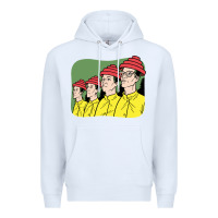White Devo Premium Hoodie - artisFamous