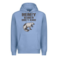 Colony Blue honey badger dont care Premium Hoodie - artisFamous