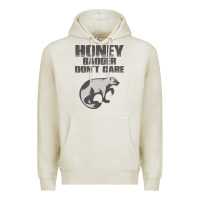 Oatmeal Heather honey badger dont care Premium Hoodie - artisFamous