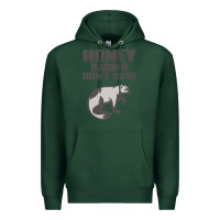 Sports Green honey badger dont care Premium Hoodie - artisFamous