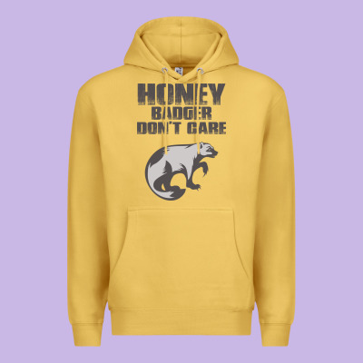 Honey Badger Dont Care Premium Hoodie Designed By Artisfamous