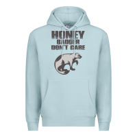 Blue Mist honey badger dont care Premium Hoodie - artisFamous