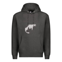 Charcoal Heather honey badger dont care Premium Hoodie - artisFamous