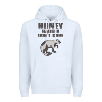 White honey badger dont care Premium Hoodie - artisFamous