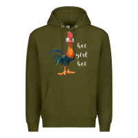 Army Green hei girl Premium Hoodie - artisFamous