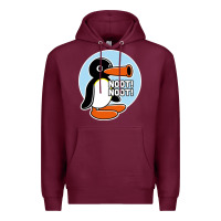 Burgundy noot noot funny Premium Hoodie - artisFamous