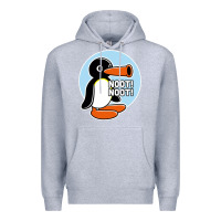Heather Grey noot noot funny Premium Hoodie - artisFamous