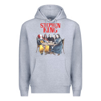 Heather Grey retro cult classic Premium Hoodie - artisFamous