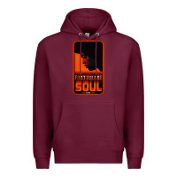 Burgundy Fist Full Of Soul Long Record Player Premium Hoodie - artisFamous
