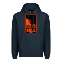 Navy Fist Full Of Soul Long Record Player Premium Hoodie - artisFamous