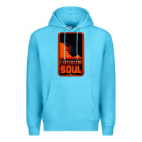 Ocean Blue Fist Full Of Soul Long Record Player Premium Hoodie - artisFamous