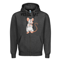 Charcoal Heather Mouse Rat Zipper Hoodie - Bettercallsaul