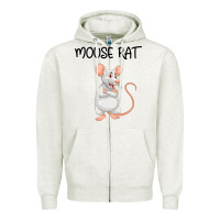 Oatmeal Heather Mouse Rat Zipper Hoodie - Bettercallsaul