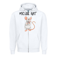 White Mouse Rat Zipper Hoodie - Bettercallsaul