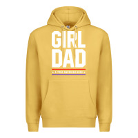 Antique Gold Girl Dad A True American Hero - Fathers Day Gift Premium Hoodie - artisFamous