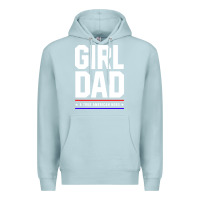 Blue Mist Girl Dad A True American Hero - Fathers Day Gift Premium Hoodie - artisFamous